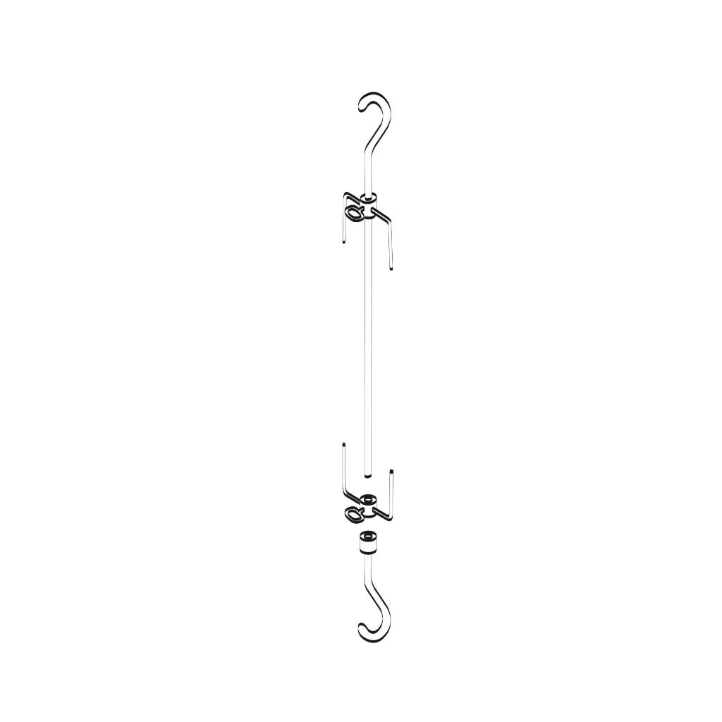 [13115] Tige Verticale inox - Gril Vertical - dessin