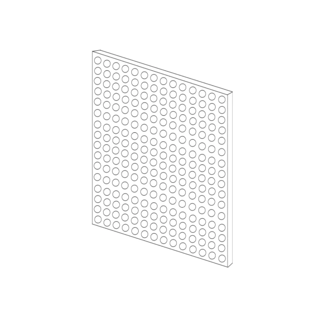 [13083] Tôle perforée inox pour bac à charbon - Gril Vertical - dessin.webp