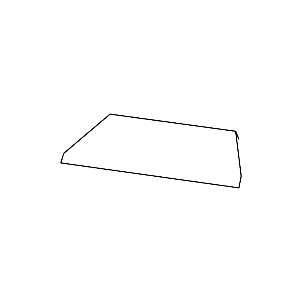 [13032] Plaque inox pour couvrir le cendrier - Gril Vertical - dessin.webp
