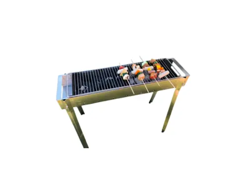 Gril à brochettes modèle long et large