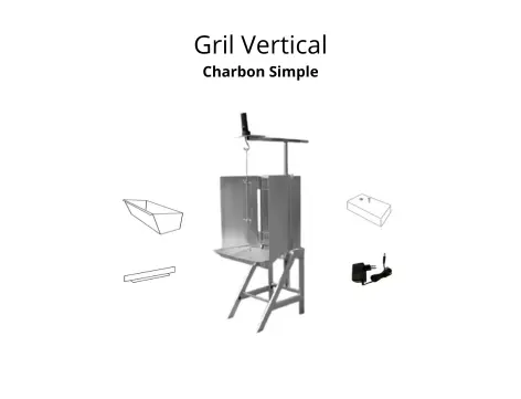 [99001] Gril Vertical - Charbon Simple