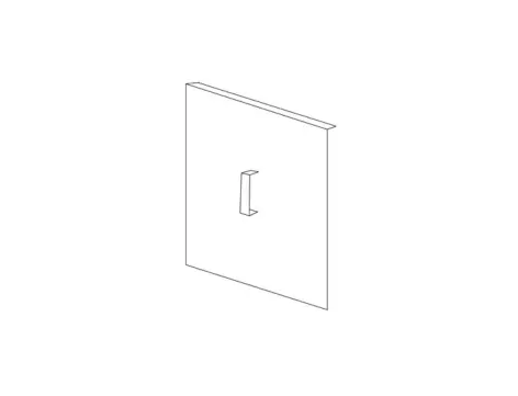 Porte avant inox - Gril Vertical