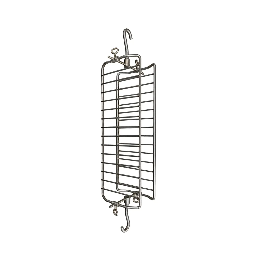[25080] Broche corbeille plate inox - Gril Vertical
