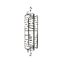 Broche corbeille plate inox - Gril Vertical