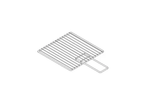 [13017] Grille pour gril Pro avec poignée coulissante