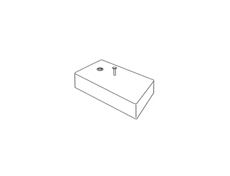 [55150] Moteur rectangulaire à piles , 3V  carré 6mm