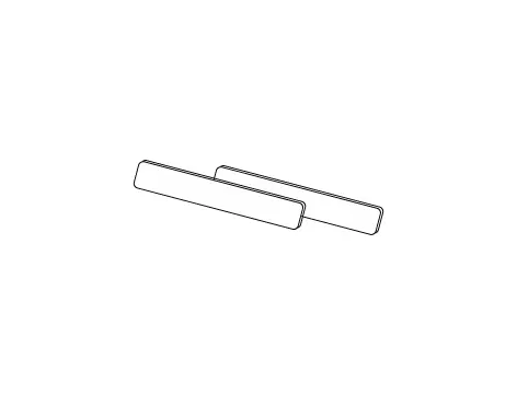 [13039] Pièces inox pour bloquer les cendres Gril Weekend